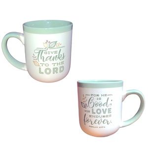 “ GIVE THANKS TO THE LORD “ double sided mug